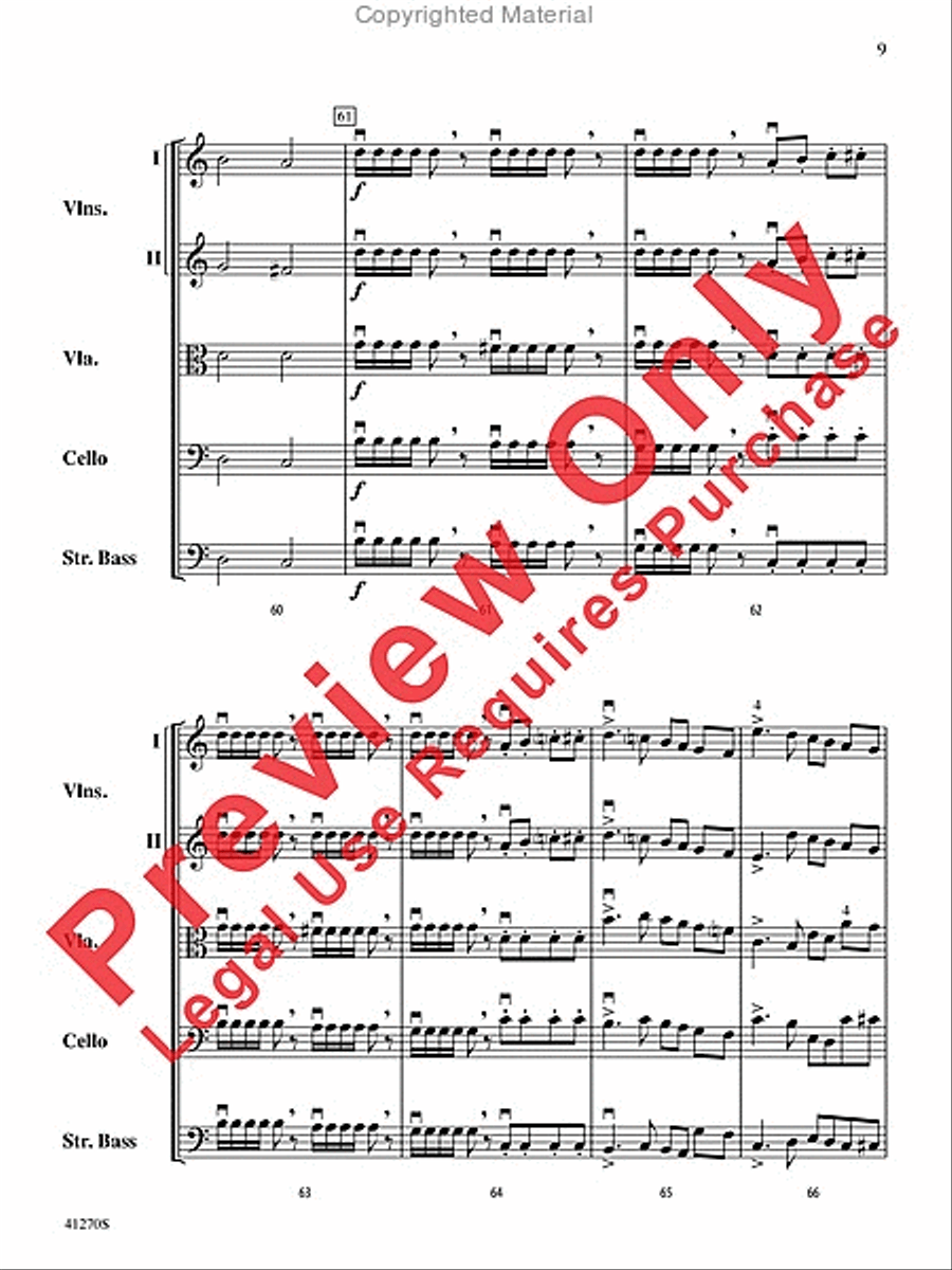 Symphony No. 1 String Orchestra scores gallery preview page 9