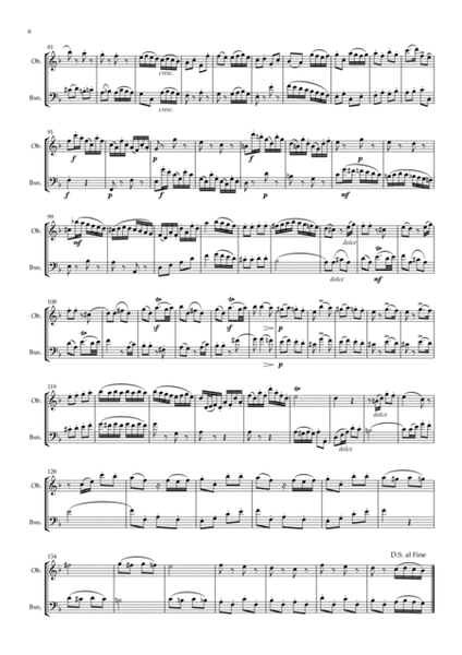 Beethoven: Wind Duet WoO 27 No.2 (Complete) - double reed duet (Ob./C.A. or Ob./Bsn.)) image number null