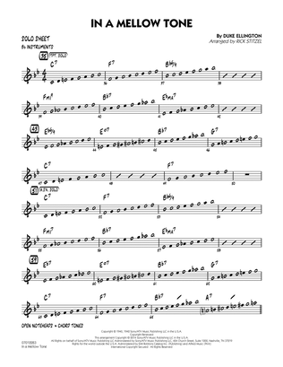 In a Mellow Tone - Bb Solo Sheet