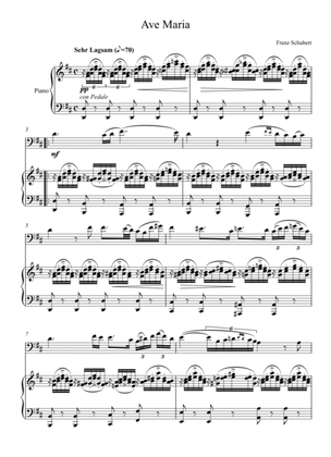 Book cover for Franz Schubert - Ave Maria (Violoncello Solo) - D key