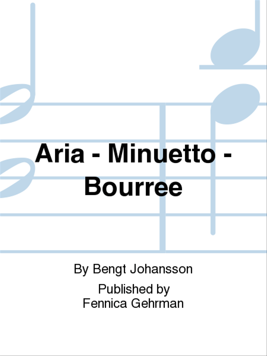 Aria - Minuetto - Bourrée Violin Solo scores gallery preview page 1