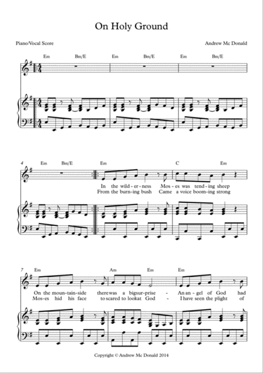 On Holy Ground Voice scores gallery preview page 2