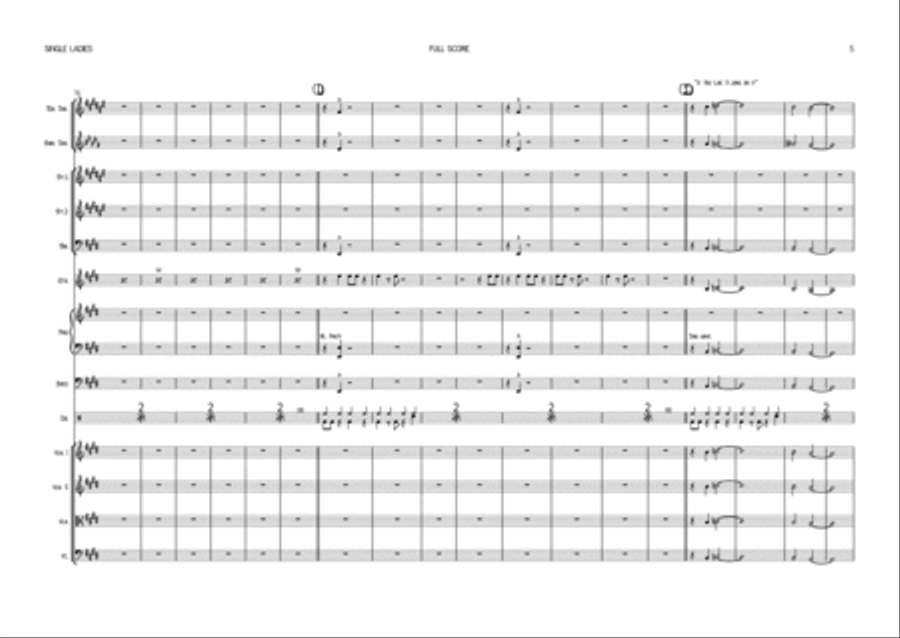 Single Ladies (Put A Ring On It) Tenor Saxophone scores gallery preview page 5