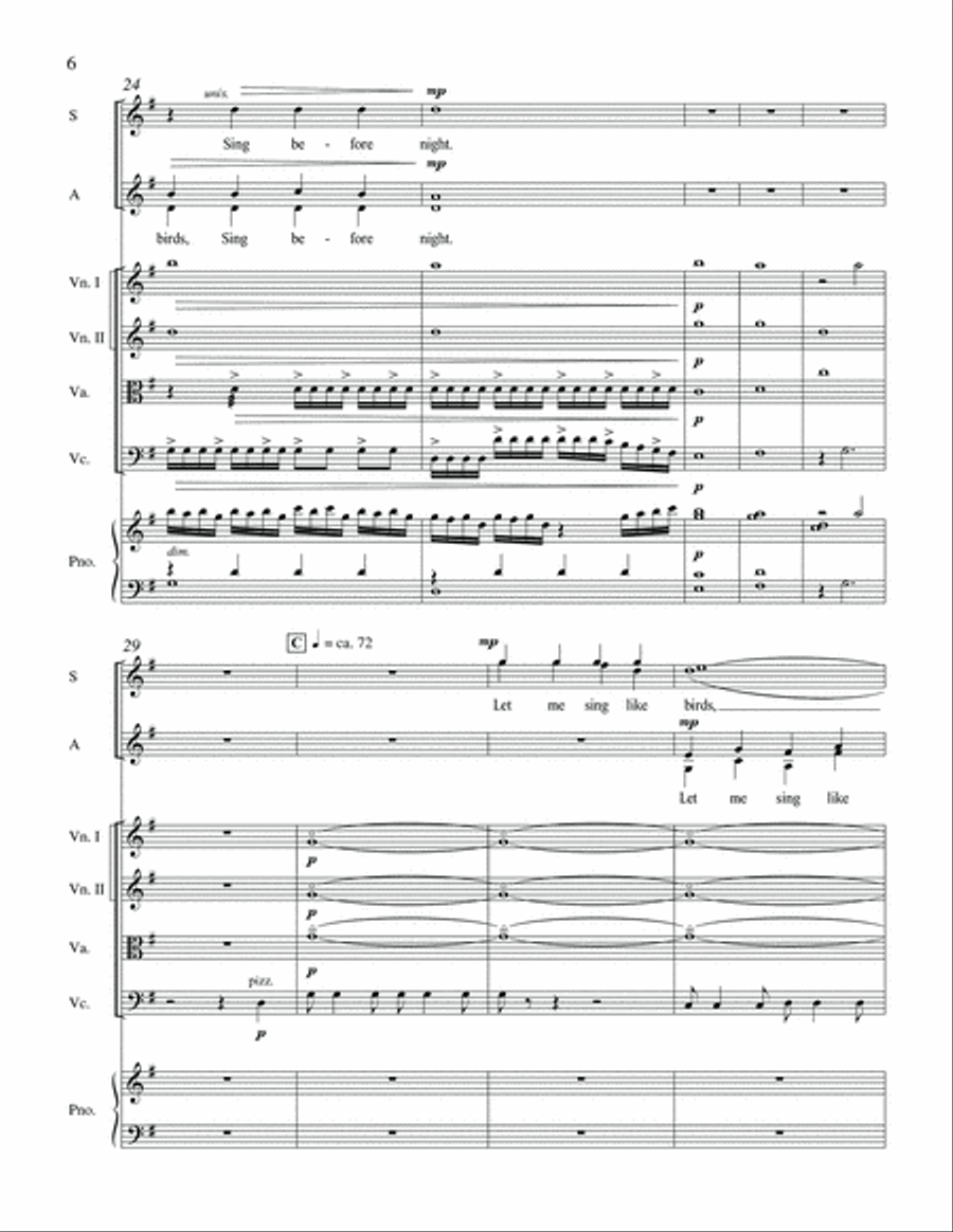 Dusk from I Will Sing to the Stars Choir scores gallery preview page 6