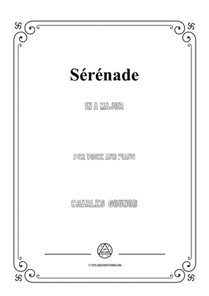 Book cover for Gounod-Sérénade in A Major,for Voice and Piano