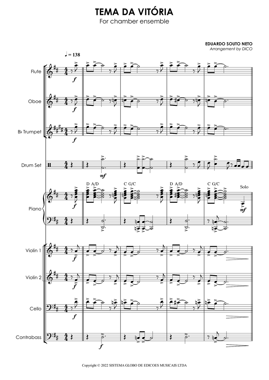 Tema Da Vitoria Large Ensemble scores gallery preview page 4