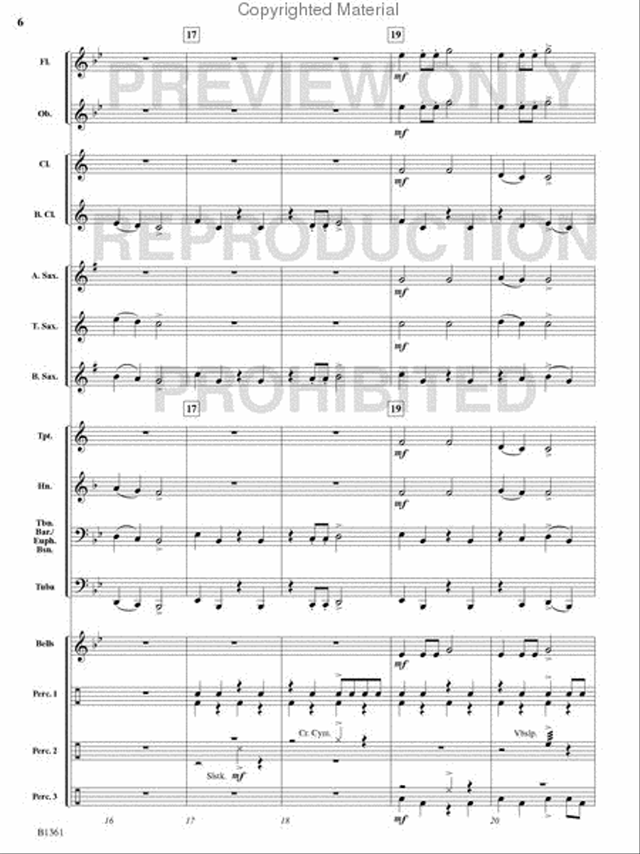 Cowboy Cattle Drive Cowboy Cattle Drive Concert Band scores gallery preview page 5