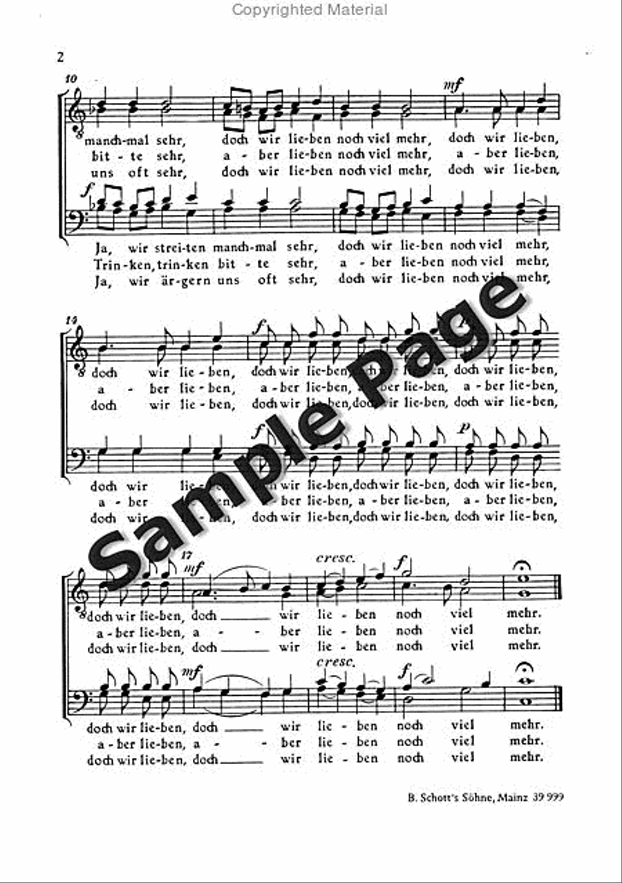 Wolters Kh Liebesgewitter Men's Choir scores gallery preview page 3