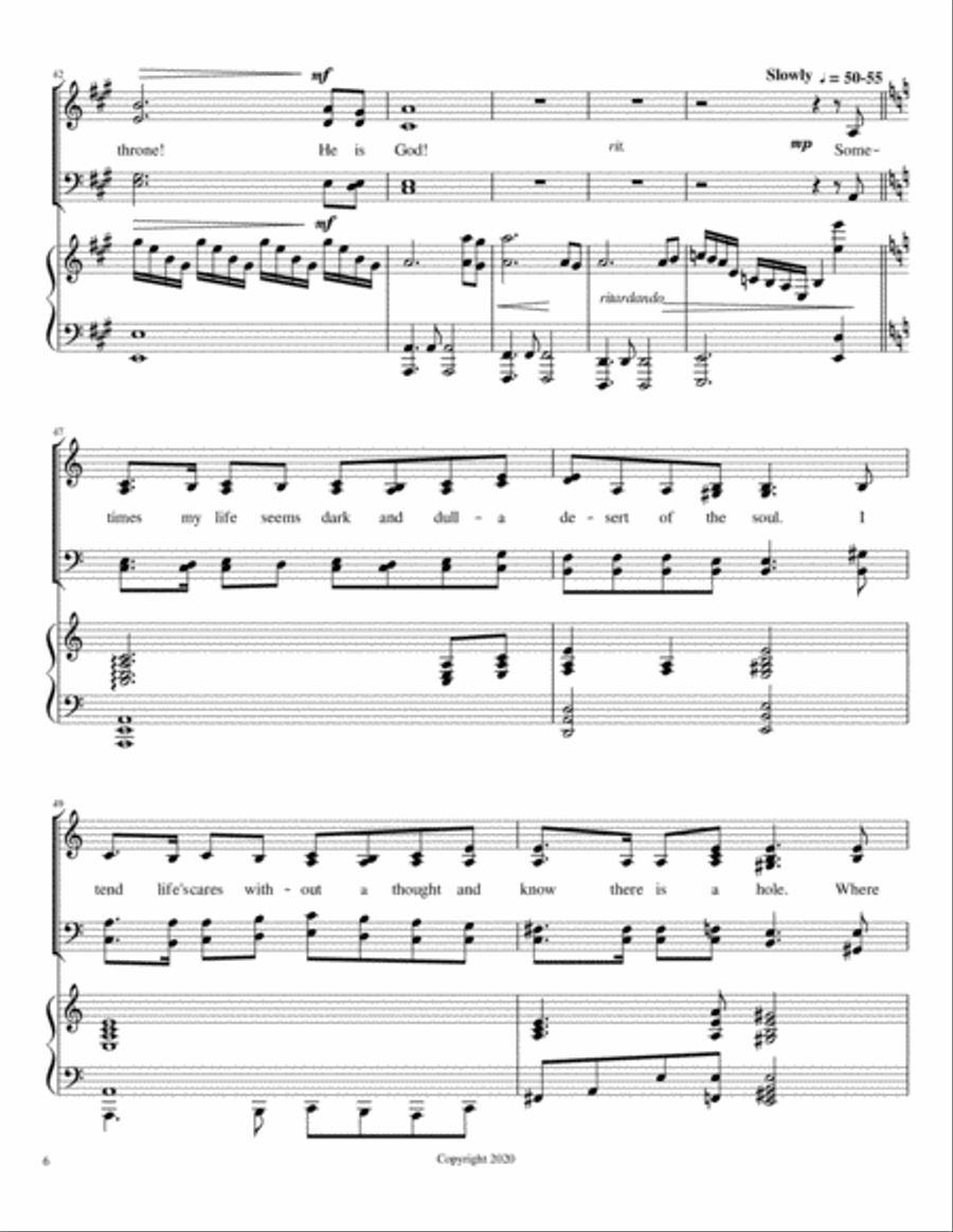 He is God 4-Part scores gallery preview page 6