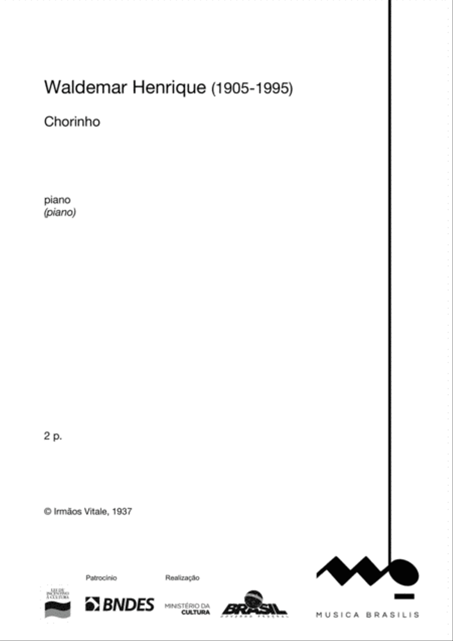Chorinho Piano Solo scores gallery preview page 2