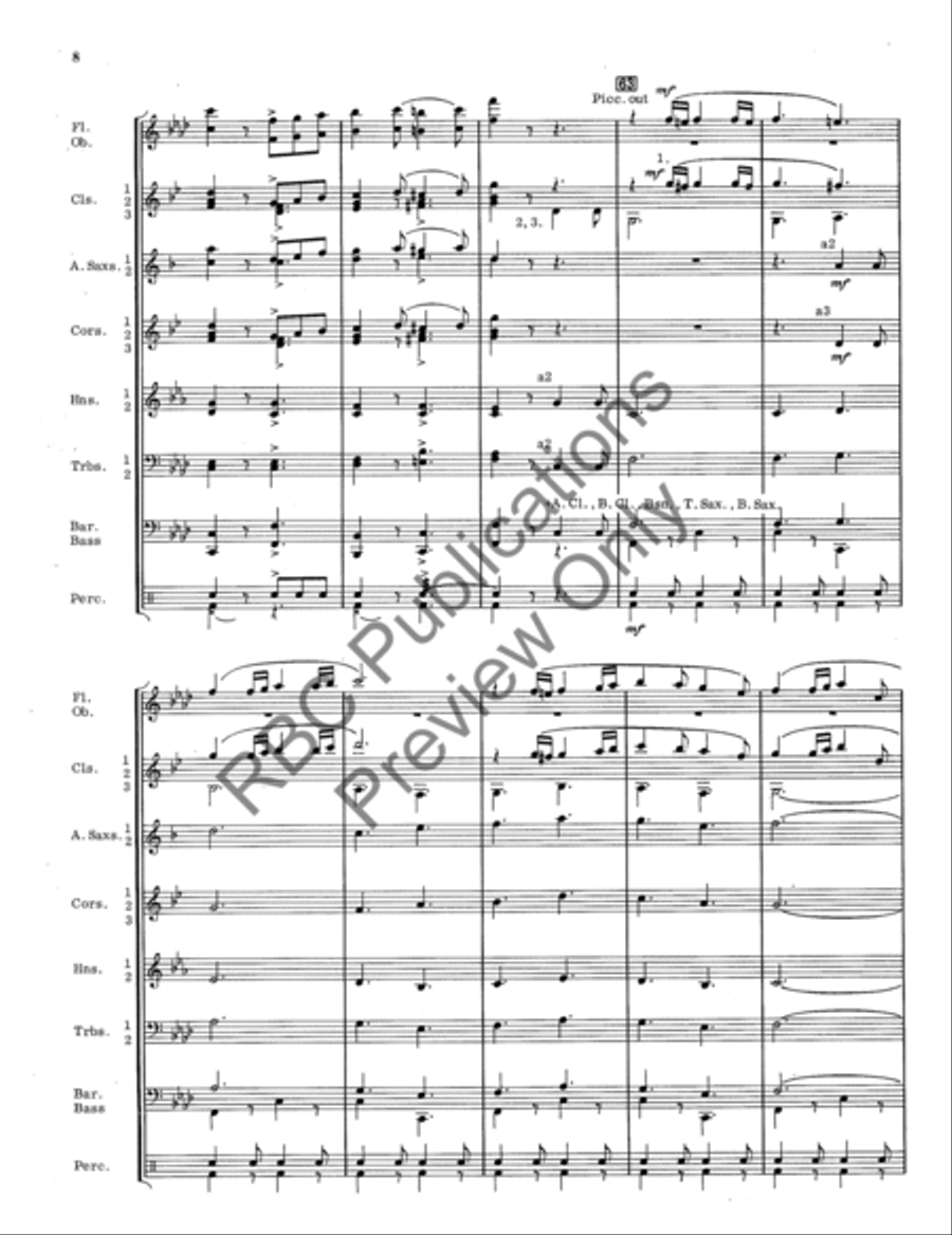 Coasts Of High Barbary Coasts Of High Barbary Concert Band scores gallery preview page 9