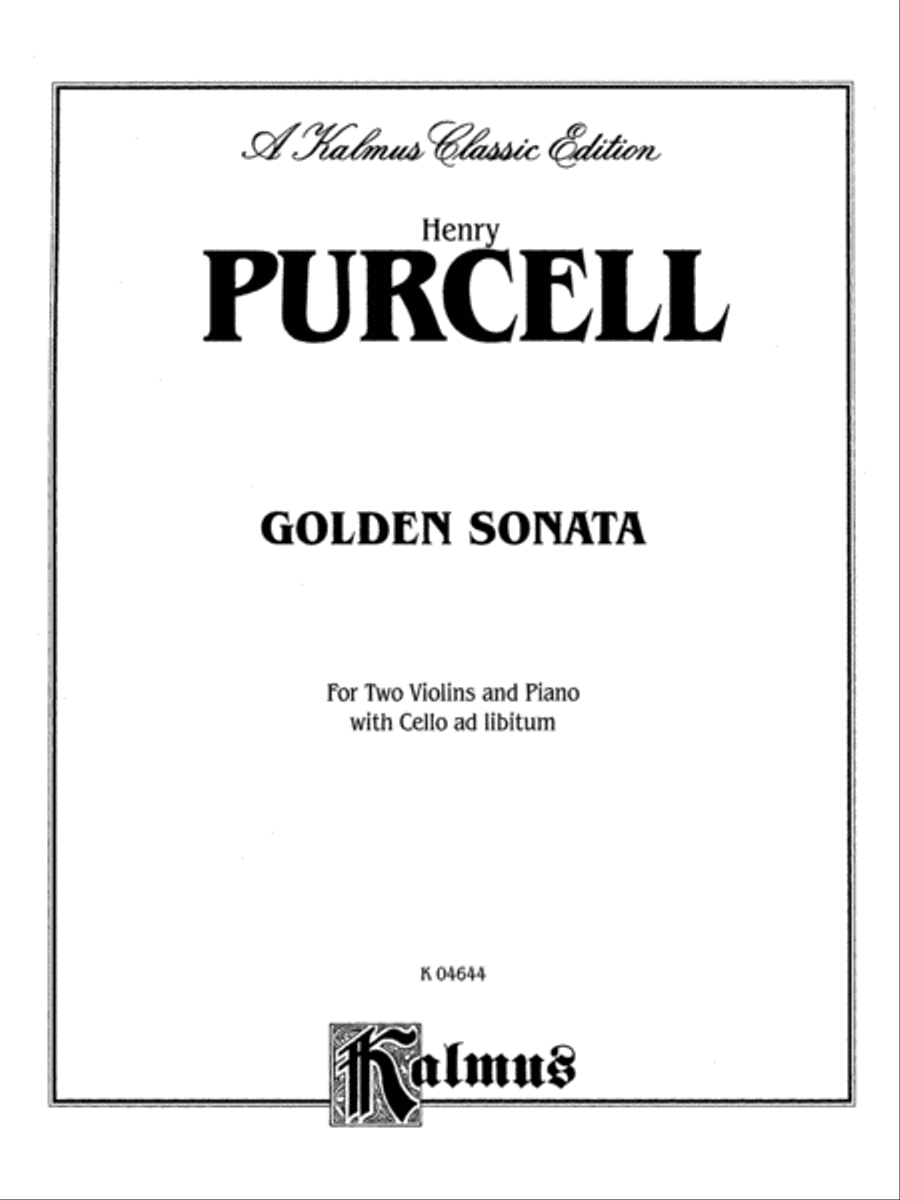 Purcell: Golden Sonata Piano scores gallery preview page 1