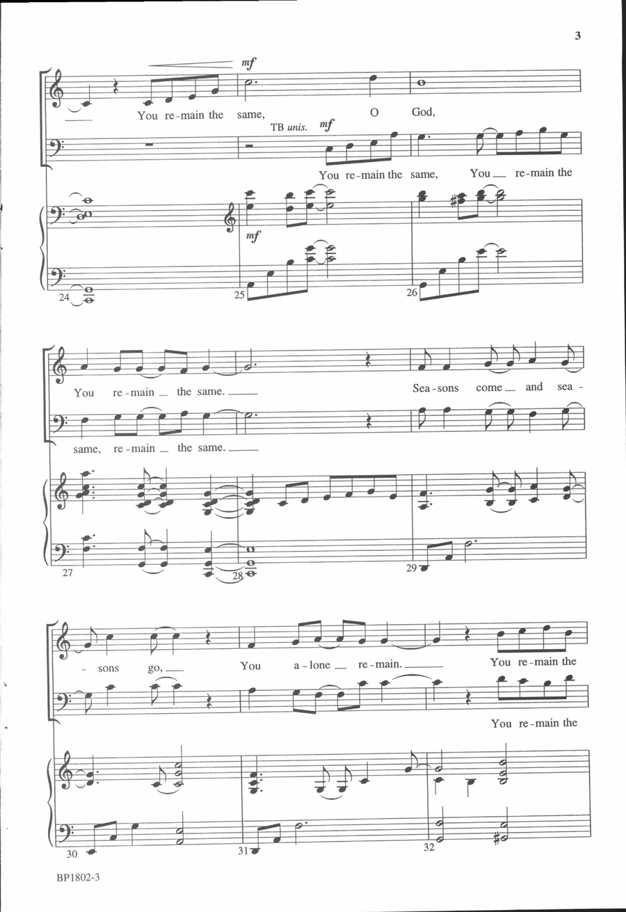 You Remain the Same 4-Part scores gallery preview page 4