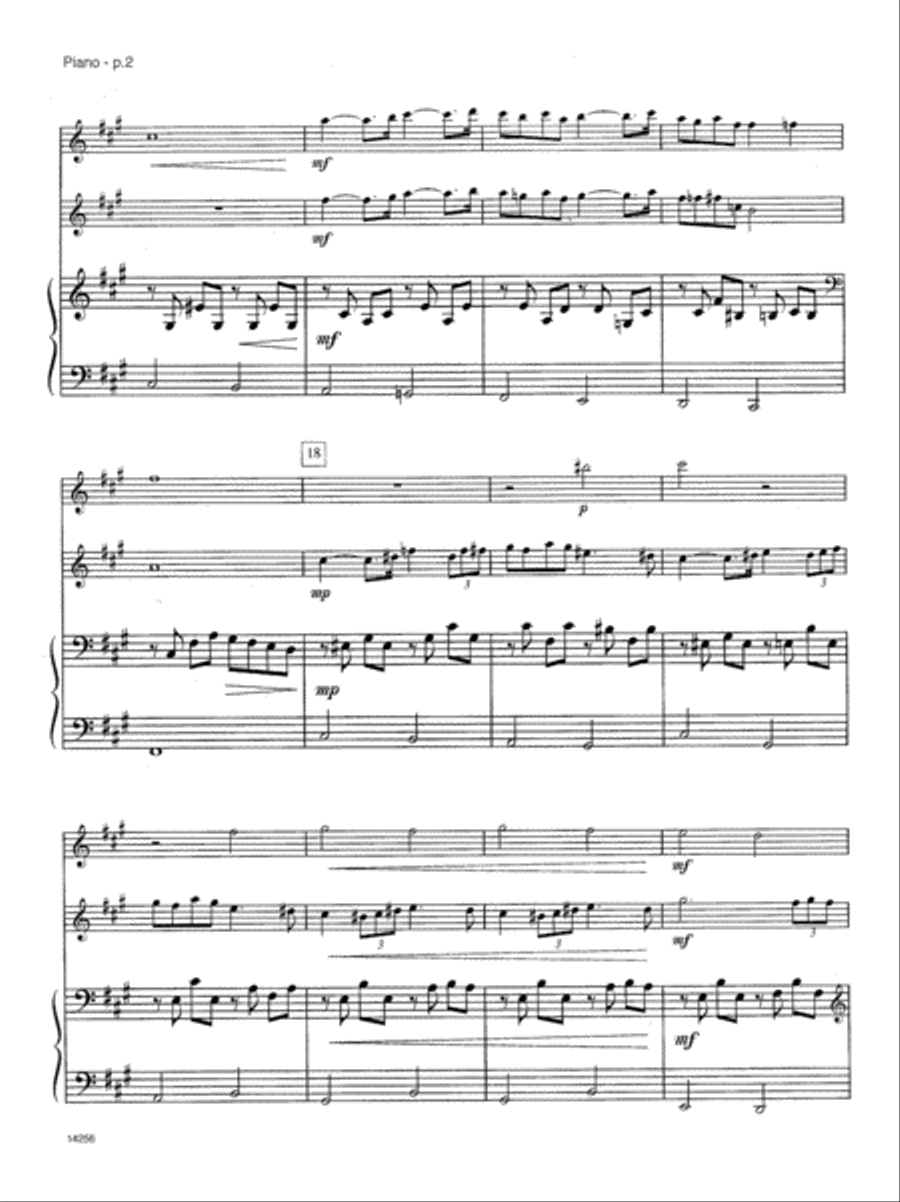 Pavane Flute Duet scores gallery preview page 3