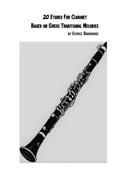 20 Etudes for Clarinet Based on Greek Traditional Melodies image number null
