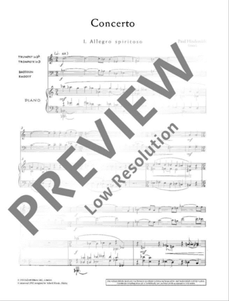 Concerto B-Flat Trumpet scores gallery preview page 4