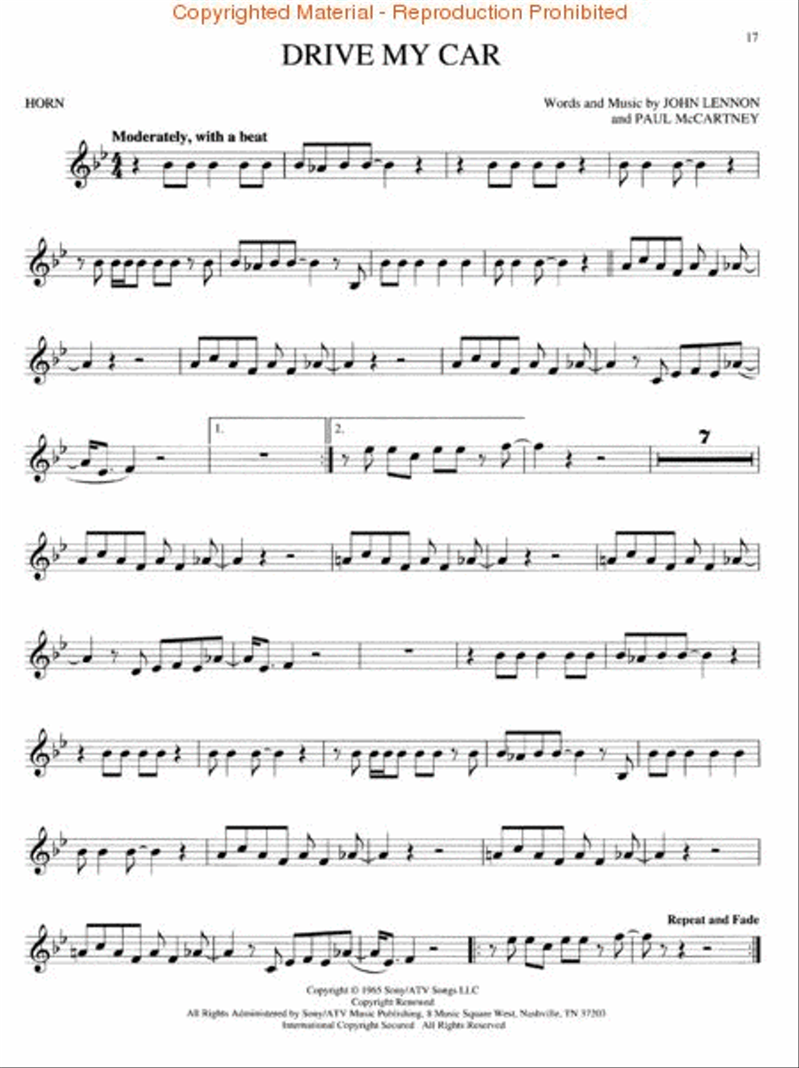 Best of the Beatles for French Horn Horn scores gallery preview page 2
