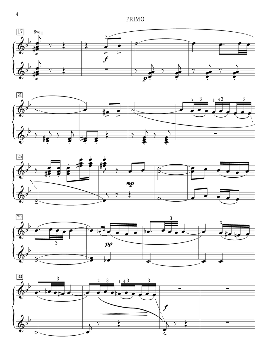Espana Cani Piano Duet scores gallery preview page 4