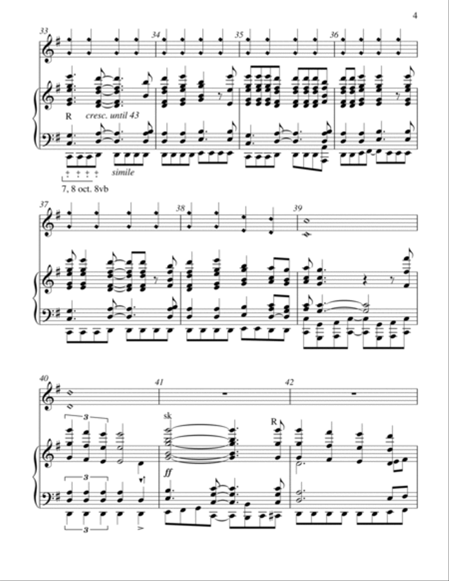Livin' On A Prayer - Score Only Handbell Choir scores gallery preview page 4