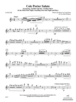 Cole Porter Salute: Flute