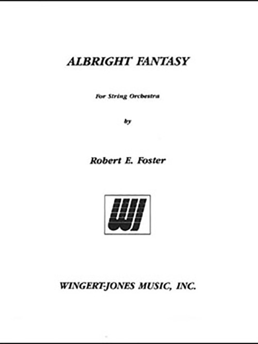 Albright Fantasy (Full Score) String Orchestra scores gallery preview page 1