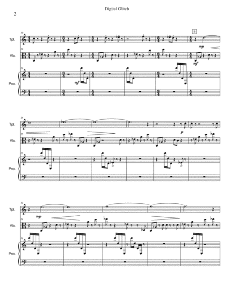 Digital Glitch Trumpet scores gallery preview page 3