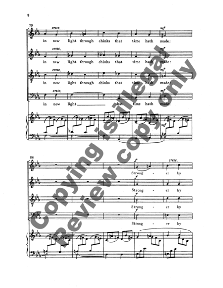 Two Worlds (Choral Score) 4-Part scores gallery preview page 11