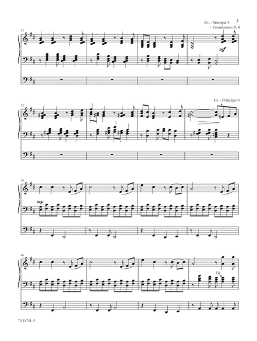 Every Time I Feel the Spirit (Digital Download) Organ scores gallery preview page 5