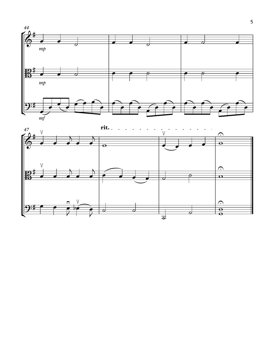 Grow Old With Me String Trio scores gallery preview page 5