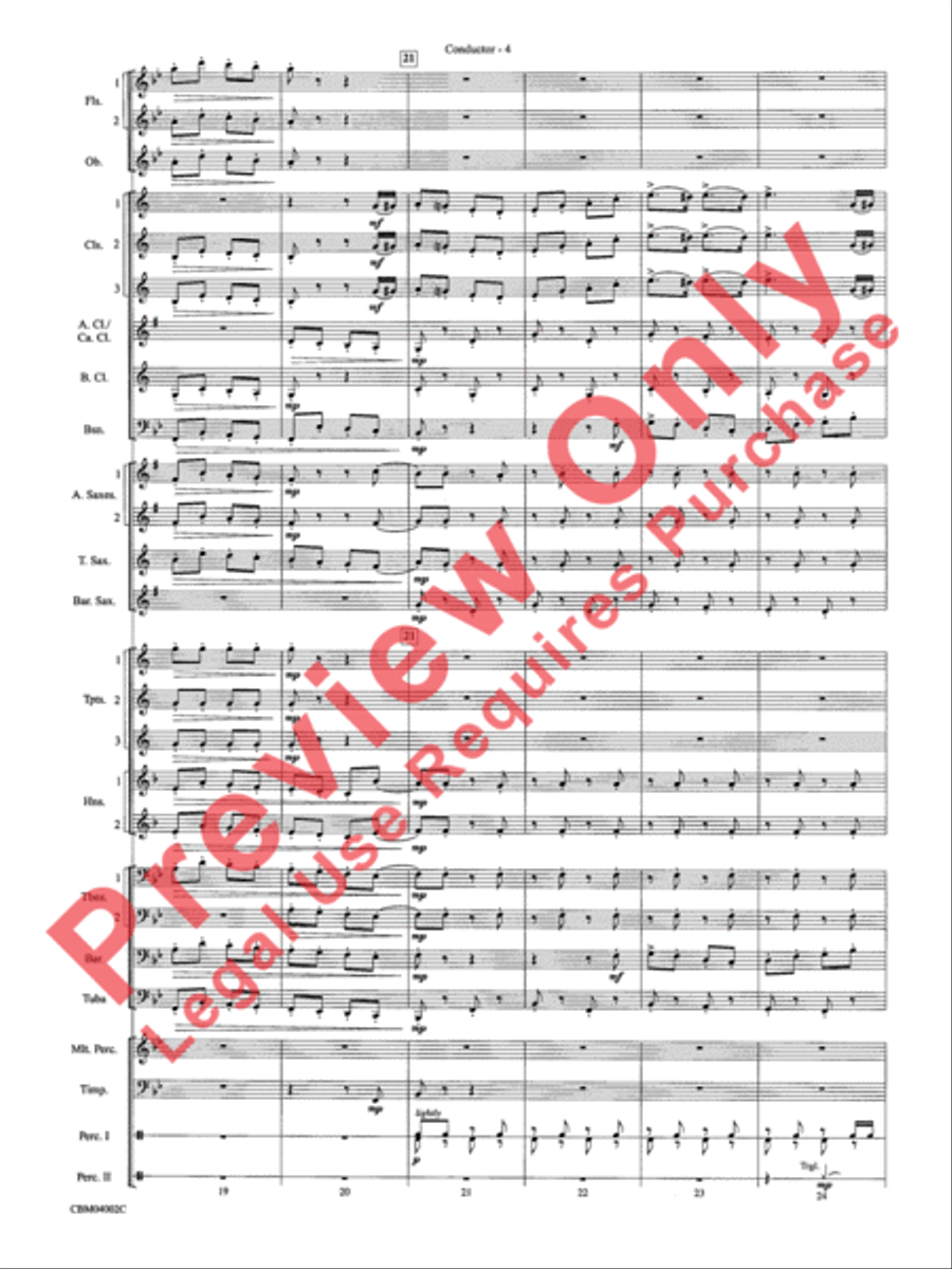 The Dam Busters Concert March Concert Band scores gallery preview page 7