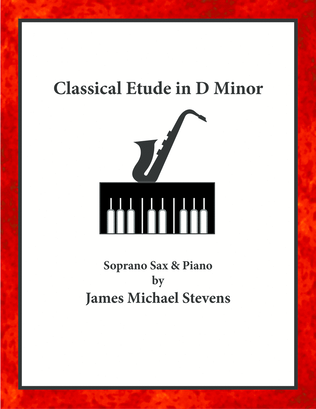 Book cover for Classical Etude in D Minor - Alto Sax & Piano