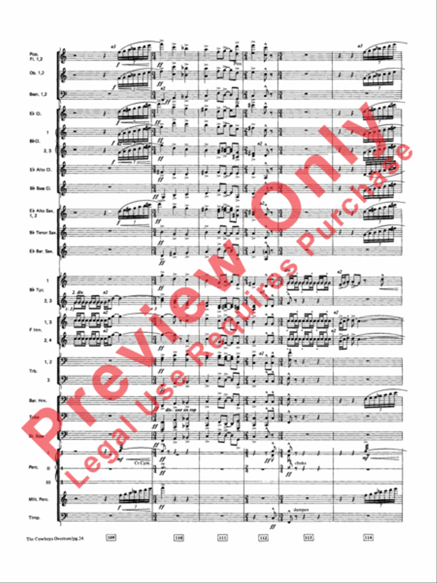 The Cowboys The Cowboys Concert Band scores gallery preview page 25