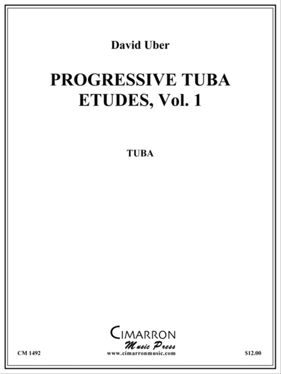 Progessive Tuba Etudes, vol. 1 Tuba scores gallery preview page 1