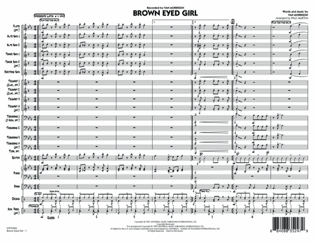 Brown Eyed Girl - Full Score