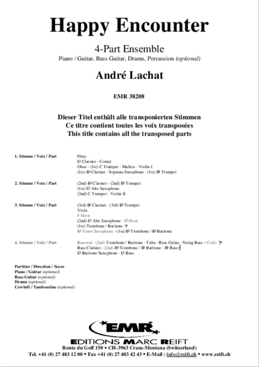 Happy Encounter Concert Band scores gallery preview page 2