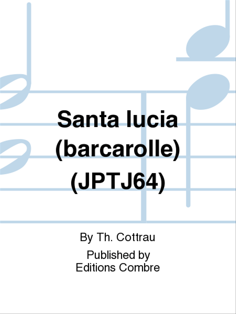 Santa lucia (barcarolle) (JPTJ64) Easy Piano scores gallery preview page 1