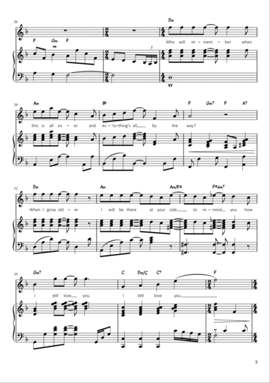 Love Of My Life Voice scores gallery preview page 3
