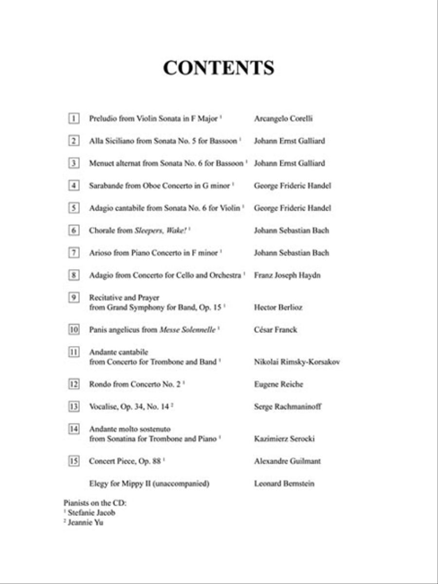 Solos for the Trombone Player Piano Accompaniment scores gallery preview page 3