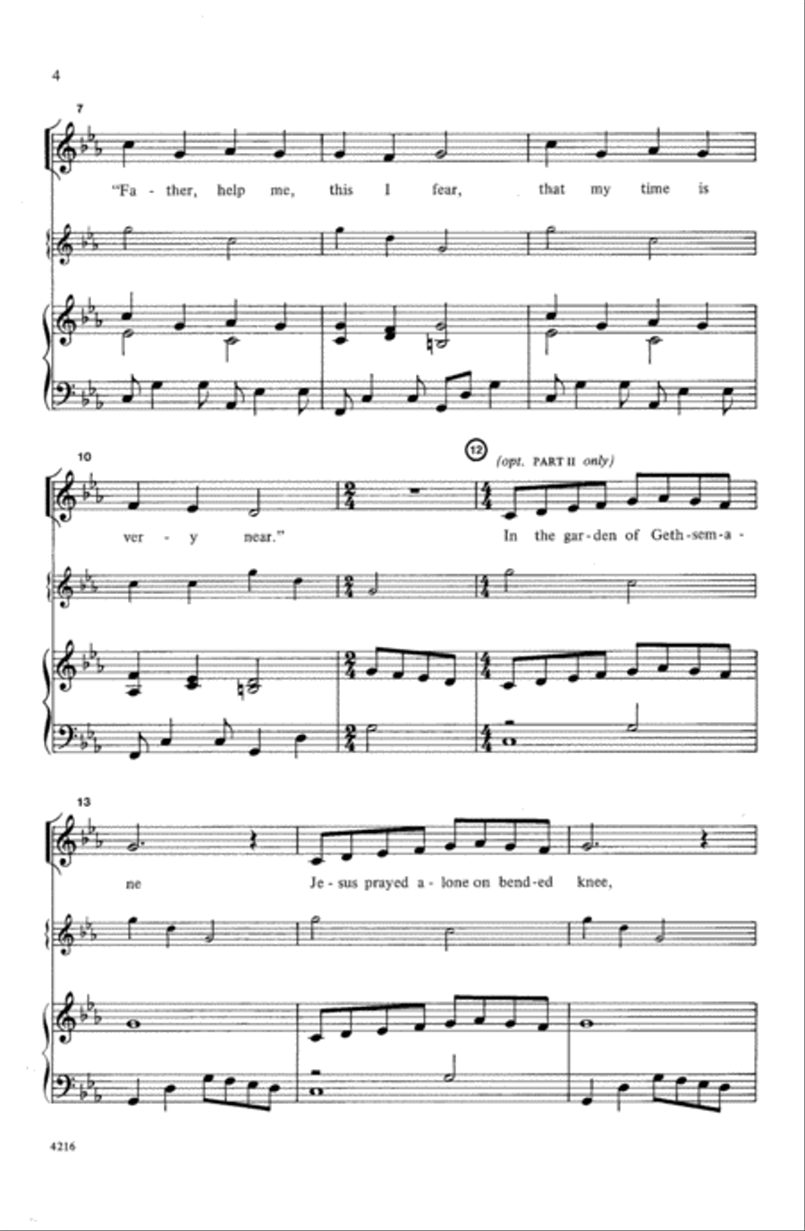 A Lenten Lesson Unison Choir scores gallery preview page 4