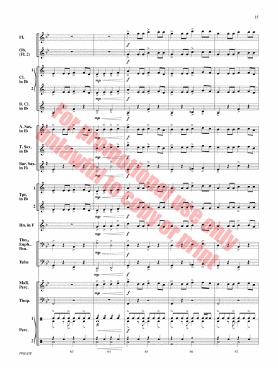 Stryker Concert Band scores gallery preview page 16