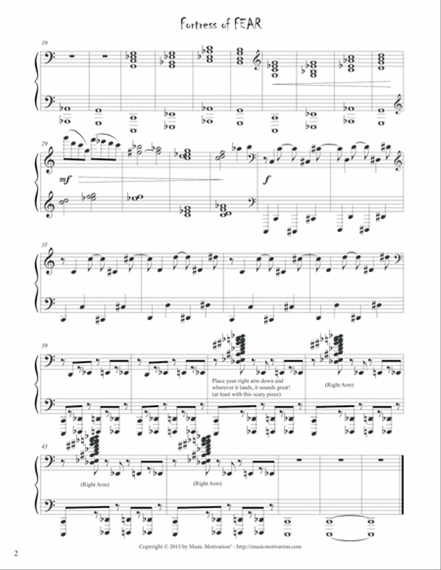 Fortress of FEAR Piano Method scores gallery preview page 3