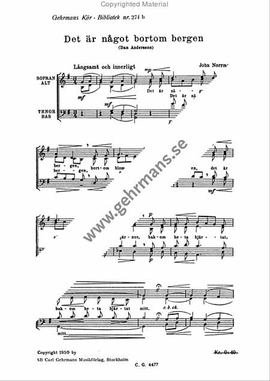 Det sags att en helig i tron / Det ar nagot bortom bergen ATB scores gallery preview page 3