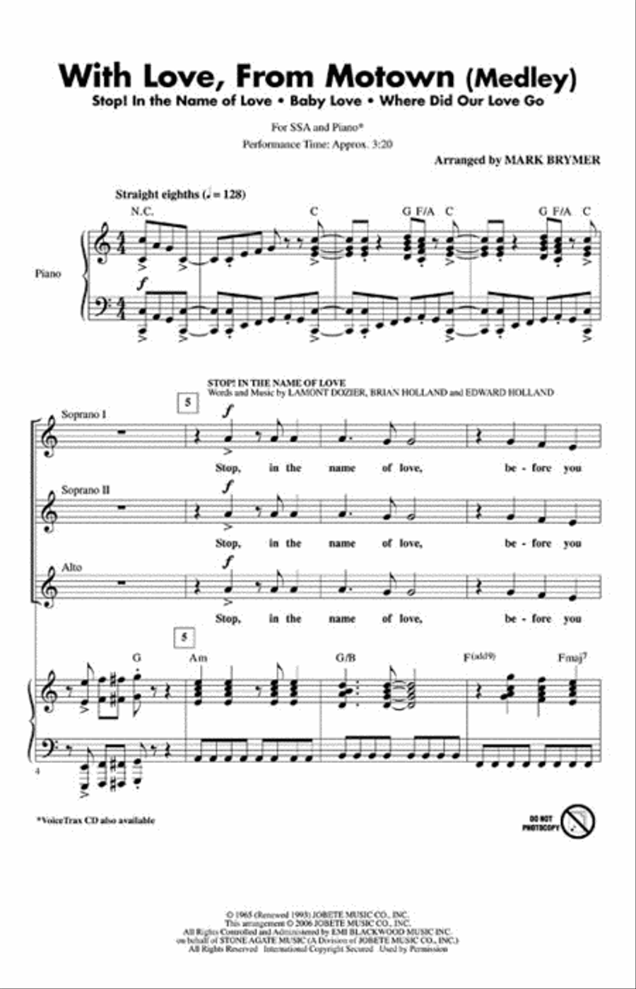 With Love, From Motown Choir scores gallery preview page 2