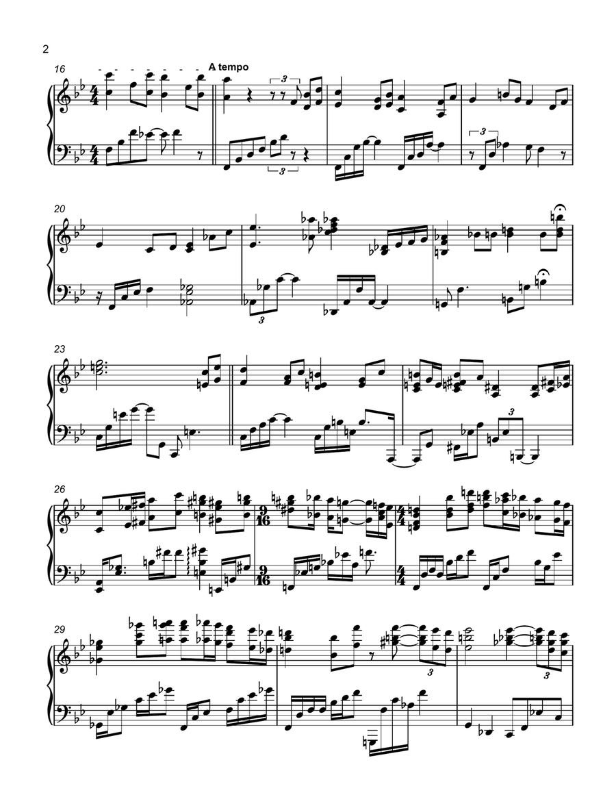 My Romance Piano Solo scores gallery preview page 2