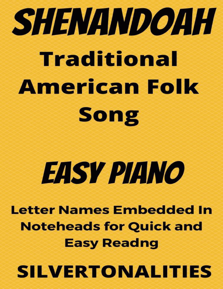 Shenandoah Easy Piano Sheet Music Easy Piano scores gallery preview page 1