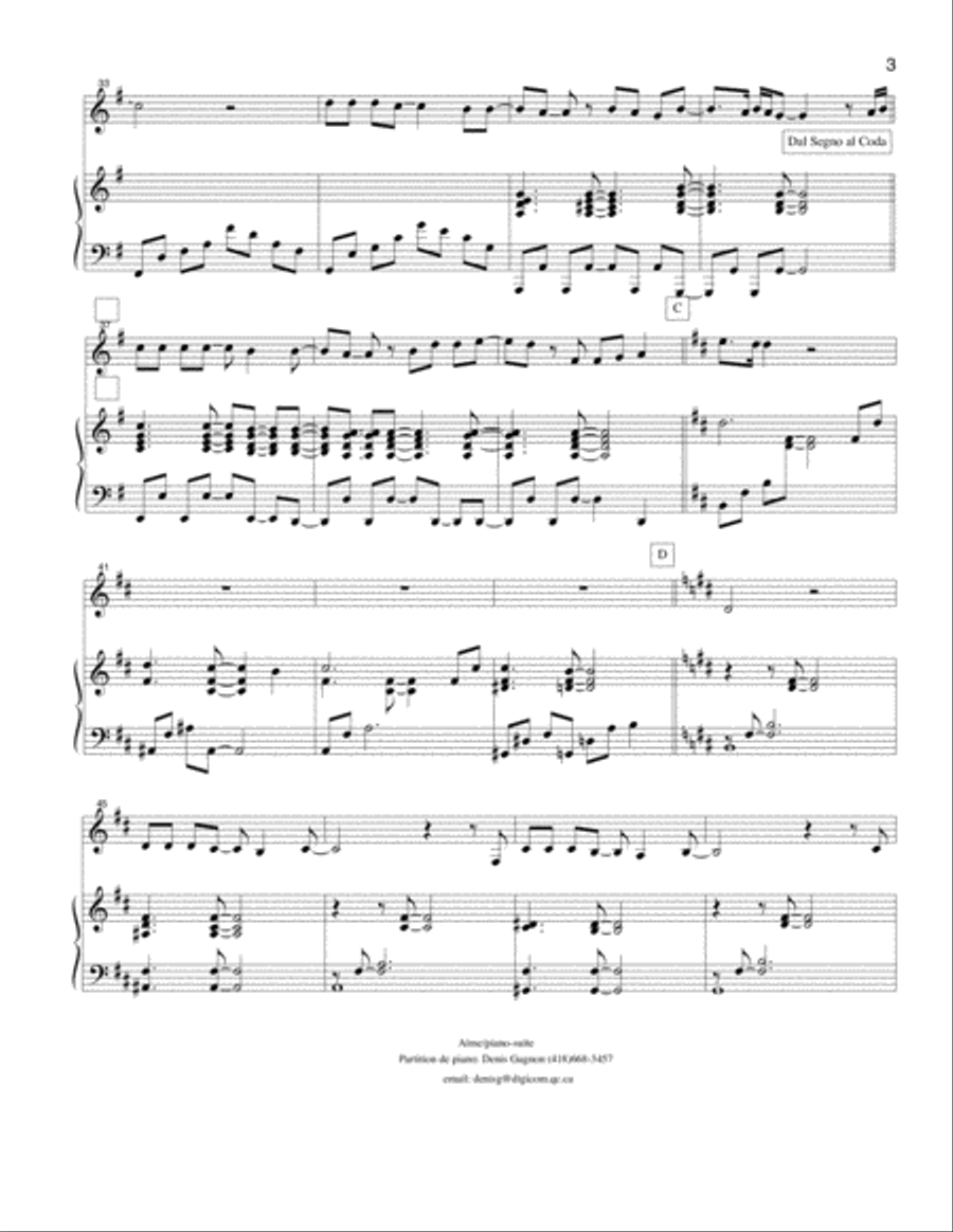 Aime (partition de piano d'accompagnement) image number null