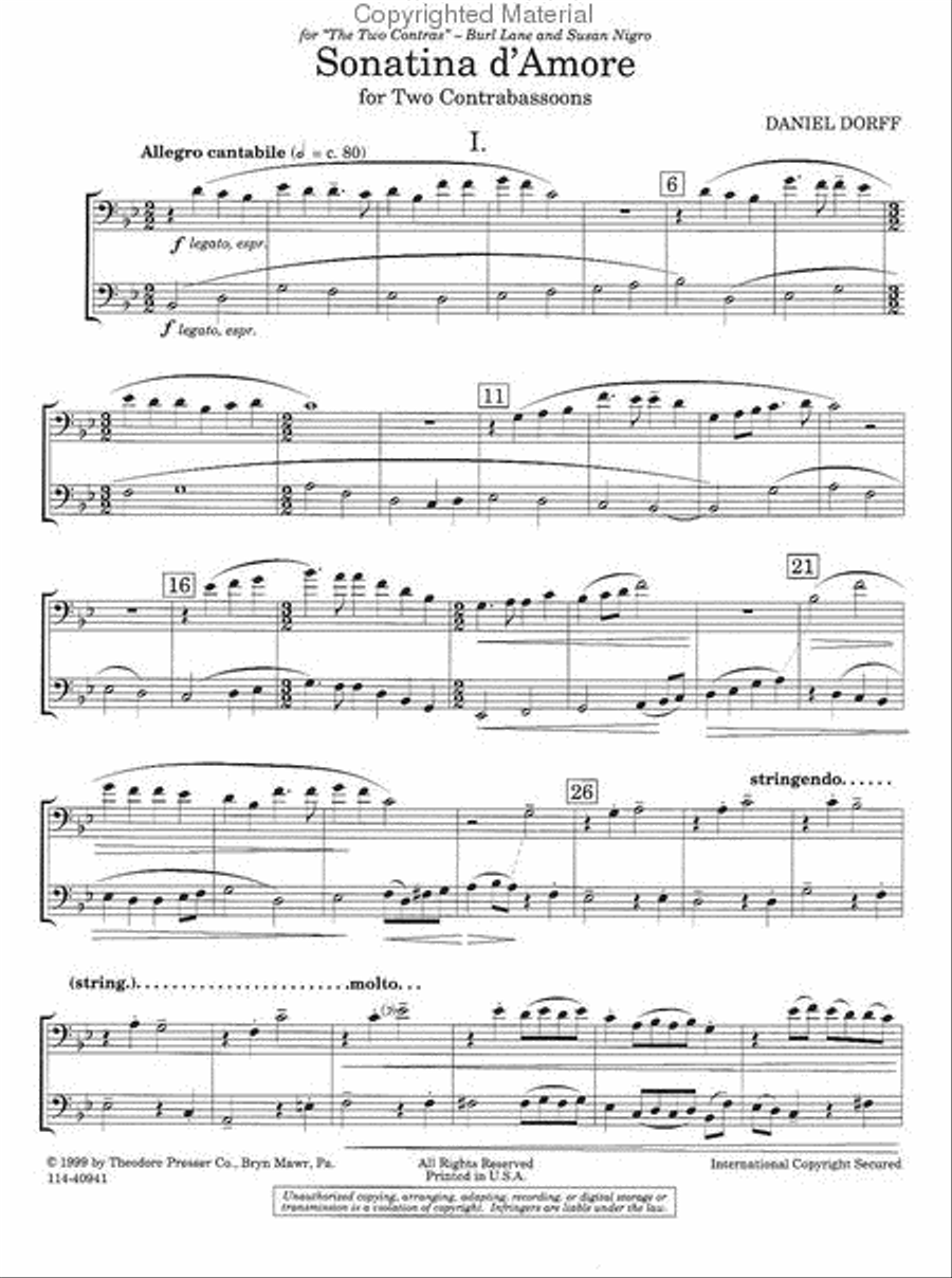 Sonatina d'Amore Sonatina d'Amore Chamber Music scores gallery preview page 2
