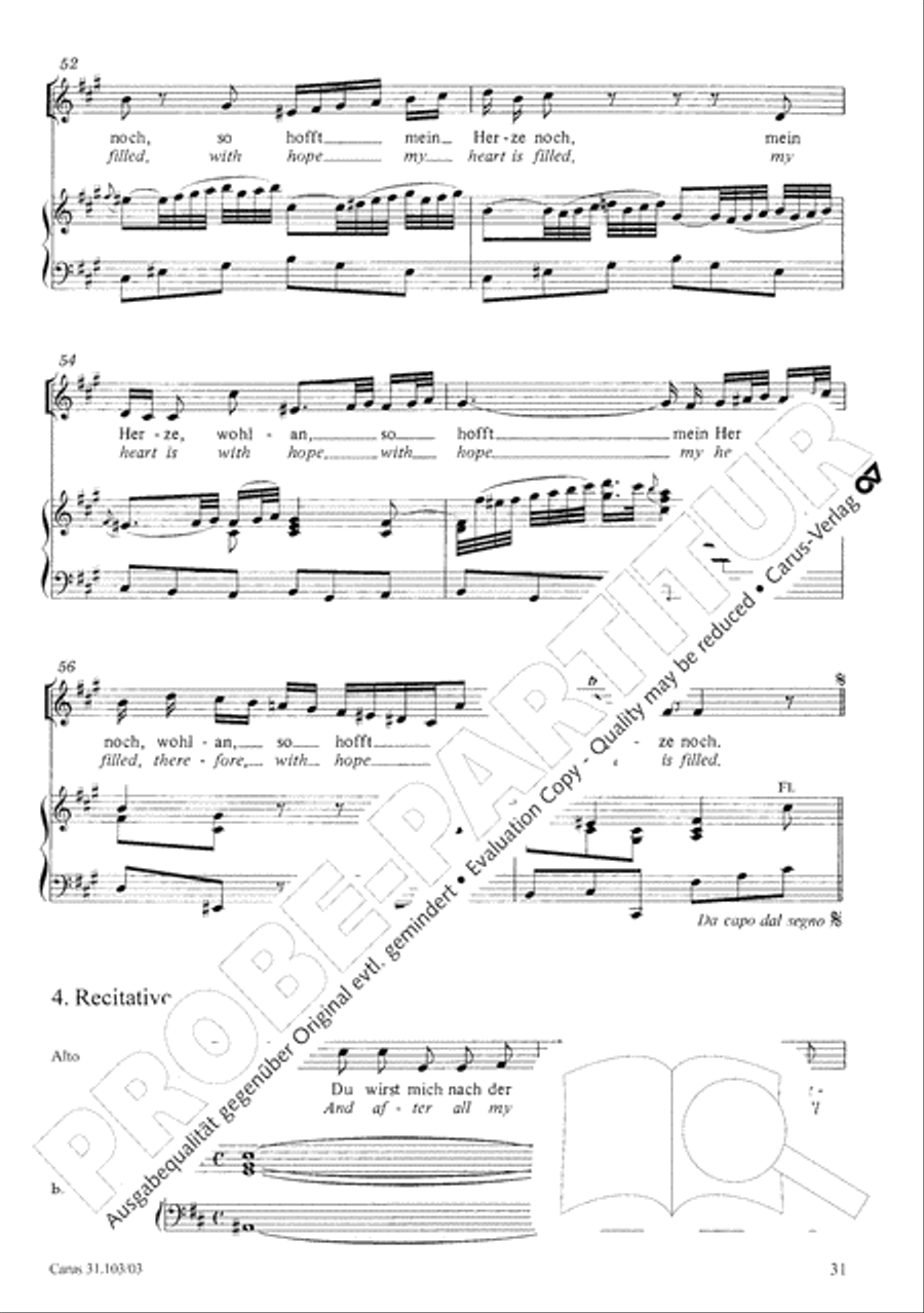 You shall be weeping and crying (Ihr werdet weinen und heulen) 4-Part scores gallery preview page 32