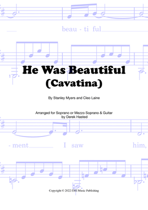 Book cover for He Was Beautiful