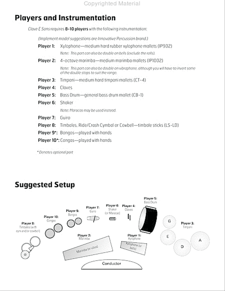 Clave & Sons Percussion Ensemble scores gallery preview page 4